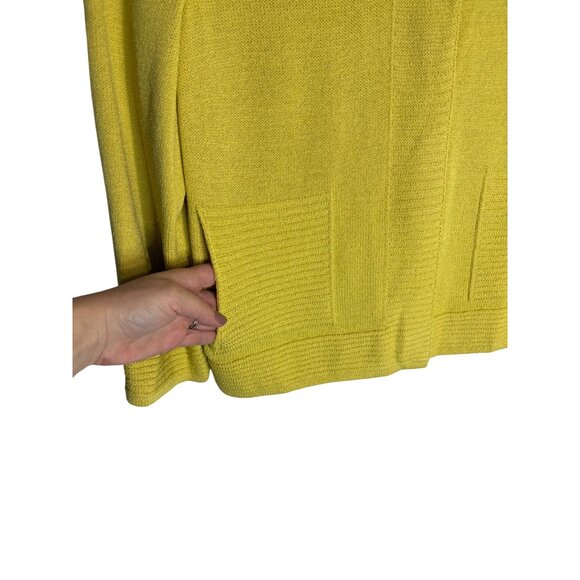 St. John Collection Santana Knit Sweater Blazer Yellow-sz Large - Picture 4 of 8
